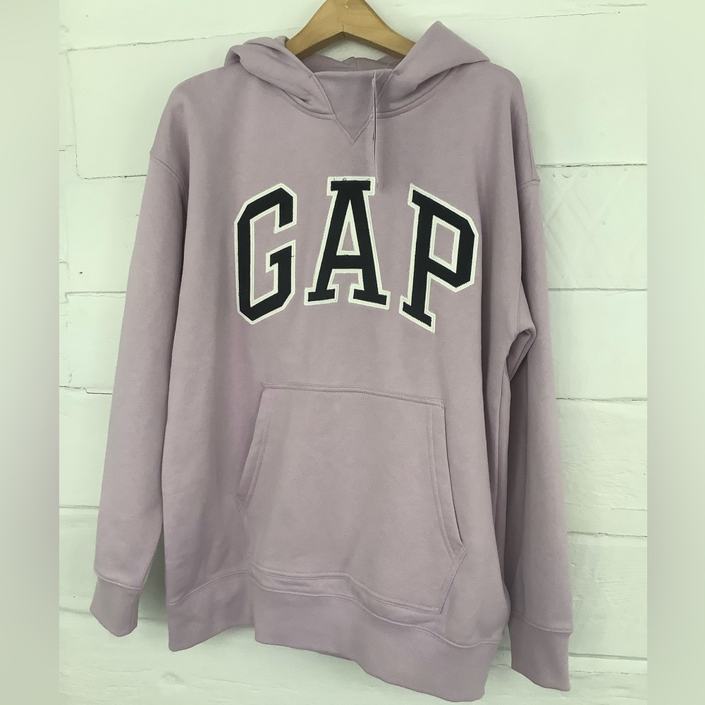 - Gap new teen logo hoodie fits womens small medium sweatshirt